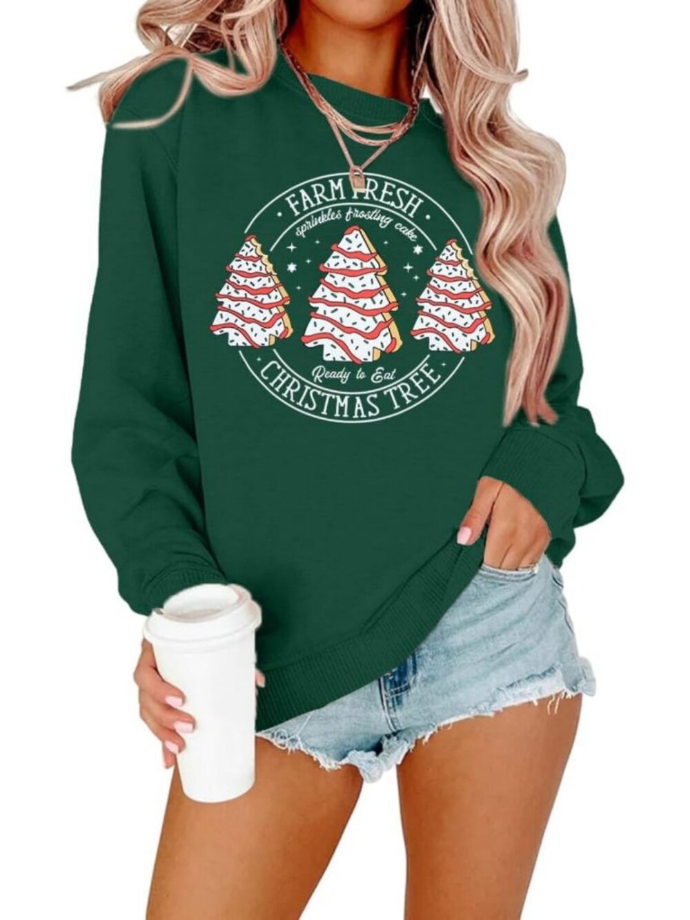 Cozy Christmas Crewneck Sweatshirt for Women | Festive Holiday Apparel